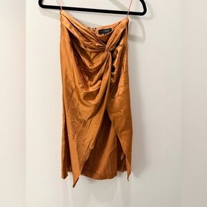 INTERMIX Maxine midi silk skirt